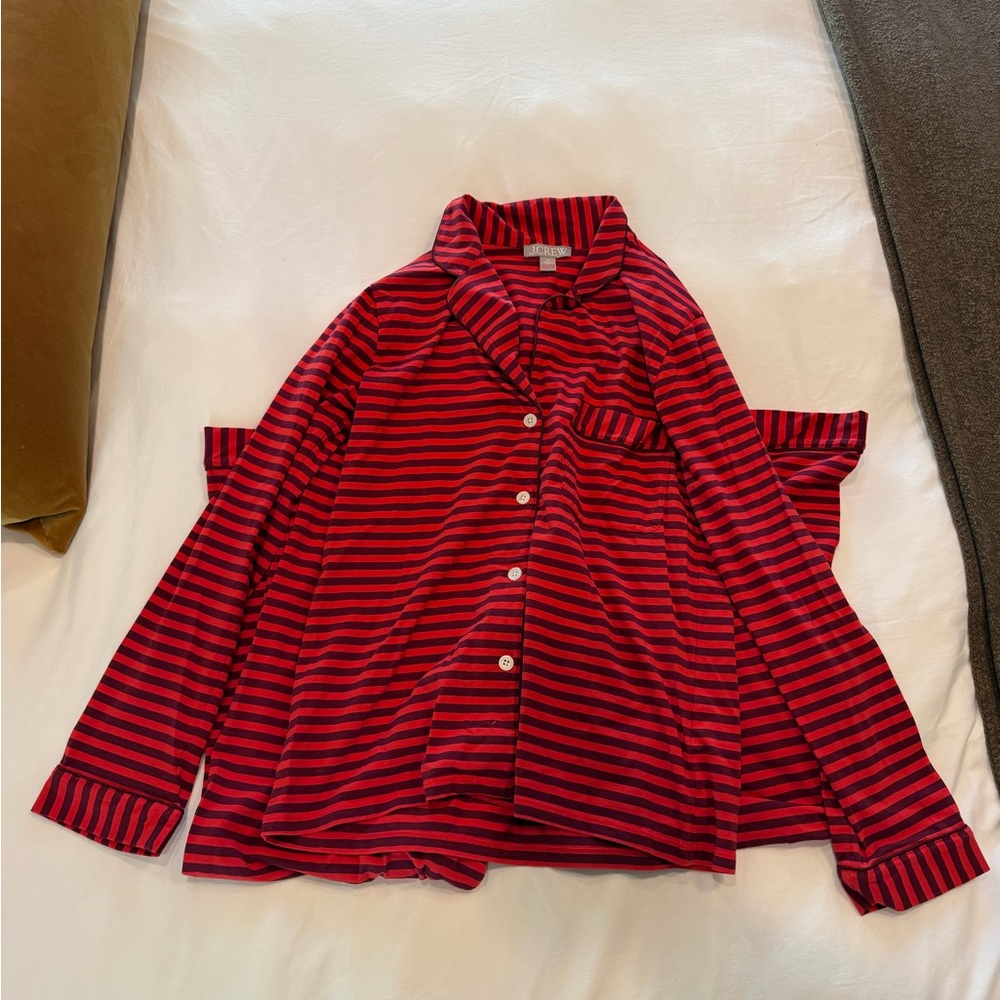 J. Crew Dreamy Cotton-Blend Pajama Pant Set